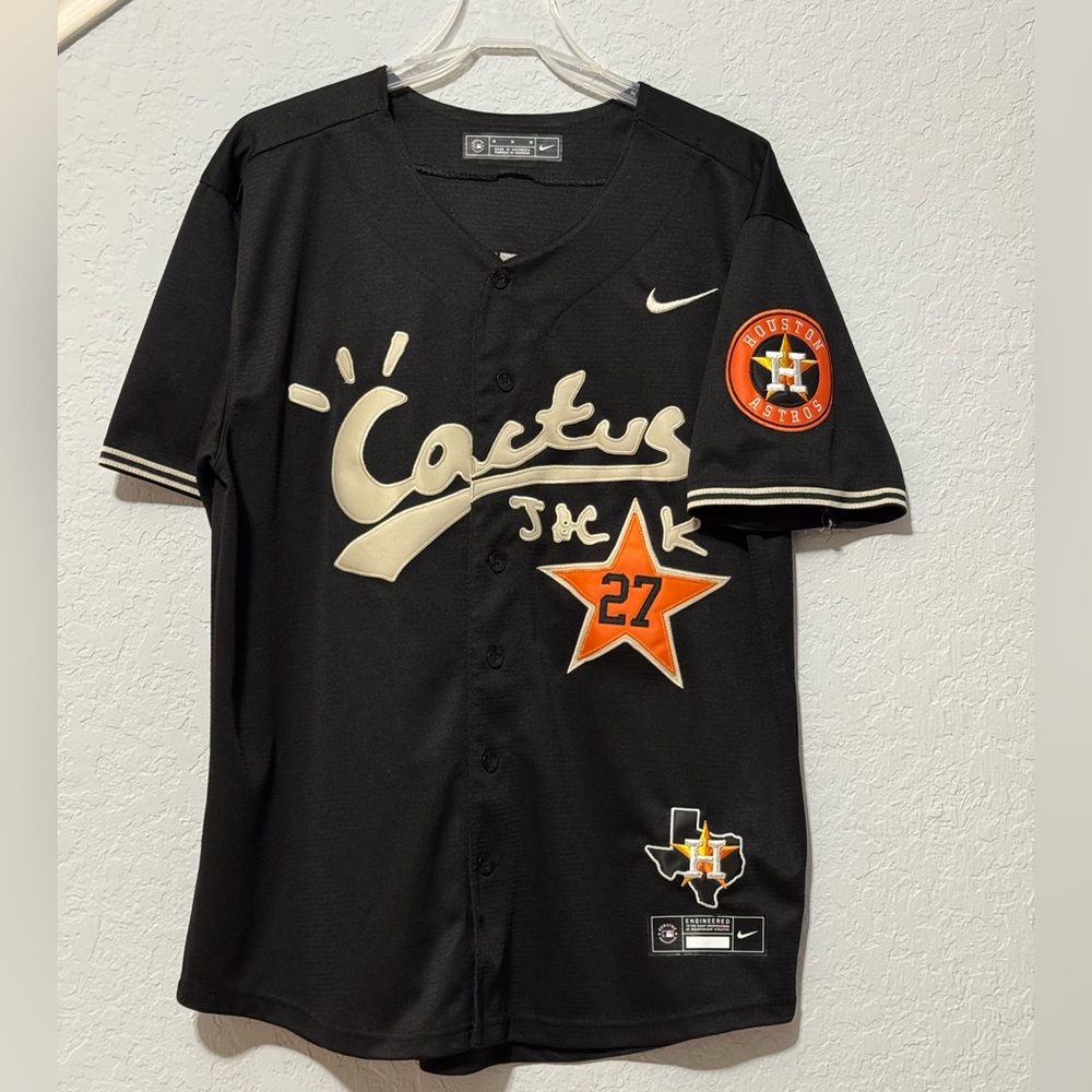 Nike Houston Astros Jose Altuve “Cactus Jack” Baseball Jersey Size M